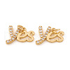 Brass Micro Pave Cubic Zirconia Charms ZIRC-G169-02G-1