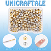 Unicraftale Rack Plating Brass Beads KK-UN0003-16B-4