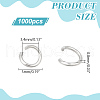 1000Pcs Tarnish Resistant 304 Stainless Steel Open Jump Rings STAS-LP0001-39P-03-2