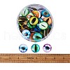 Eye Printed Glass Cabochons GGLA-BT0001-01-13