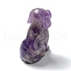 Natural Amethyst Carved Healing Dog Figurines DJEW-F025-01D-3