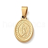 201 Stainless Steel Pendants STAS-U053-08E-G-1