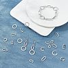 Unicraftale 160Pcs 4 Styles 304 Stainless Steel Linking Rings STAS-UN0022-76-3