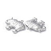 304 Stainless Steel Pendant Rhinestone Settings STAS-P324-40P-3