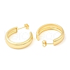 Brass Round Stud Earrings EJEW-K251-04G-2
