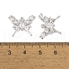 Brass Micro Pave Clear Cubic Zirconia Pendants KK-L212-03P-3
