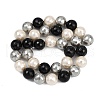 Faceted Round Shell Pearl Beads Strands BSHE-XCP0001-53-3