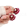 Velvet Alloy Claw Hair Clips PW-WG0B48C-01-3