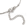 Crucifixion Cross Brass Micro Pave Cubic Zirconia Pendant Necklaces NJEW-S385-02P-4