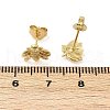 Brass Stud Earrings EJEW-R032-01G-5