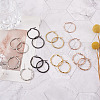 304 Stainless Steel Hoop Earrings EJEW-TA0001-05-3