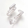 Brass Clip-on Earring Converters Findings KK-L175-01S-2