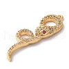 Brass and Glass Pendants KK-C026-100G-2