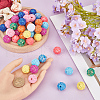 SUNNYCLUE 80Pcs 10 Colors Acrylic Beads SACR-SC0001-39-3
