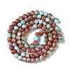 Baking Paint Glass Bead Strands GLAA-H031-01B-04-3