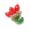 7Pcs 7 Colors Transparent Glass Pendants PALLOY-MZ00721-3
