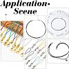Unicraftale PVD Vacuum Plating 304 Stainless Steel Cord Ends STAS-UN0011-36G-5