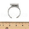 304 Stainless Steel Cuff Ring Components STAS-U059-02P-3