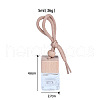 Square Glass Perfume Bottles Air Freshener Diffuser Bottle Hanging Ornament PW-WG55543-01-5