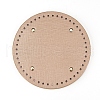 PU Leather Flat Round Bag Bottom FIND-WH0056-05B-1