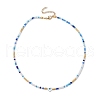 Glass Beaded Necklaces NJEW-JN04896-5