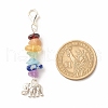 Chakra Theme Natural Gemstone Pendant Decorations HJEW-JM00645-5