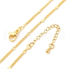 Brass Curb Chains Necklaces for Women NJEW-D302-09G-2