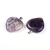 Natural Amethyst Pendants G-S364-006C-2