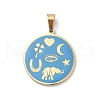 304 Stainless Steel Pendants STAS-F306-06G-1