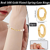 Beebeecraft 8Pcs Rack Plating Brass Spring Gate Rings KK-BBC0014-14-2