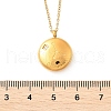 304 Stainless Steel Clear Cubic Zirconia Constellation Pendant Necklaces NJEW-R021-02G-10-5