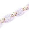 Transparent Acrylic & CCB Plastic Linking Cable Chains AJEW-JB00911-02-2
