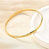 304 Stainless Steel Plain Bangles for Women BJEW-V004-02A-G-1