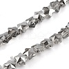 Electroplate Transparent Glass Beads Strands EGLA-U004-03A-PL02-1