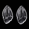 Transparent Glass Petal Beads GLAA-N001-11-2