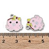 304 Stainless Steel Enamel Pendants STAS-P339-19P-01-3