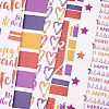 Word Happy Birthday Pattern Gift Wrapping Paper Sets DIY-TAC0020-49-3