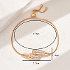 Brass Micro Pave Clear Cubic Zirconia Slider Bracelets IW9217-2