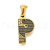 Golden 304 Stainless Steel Pendants STAS-K300-01G-P-1