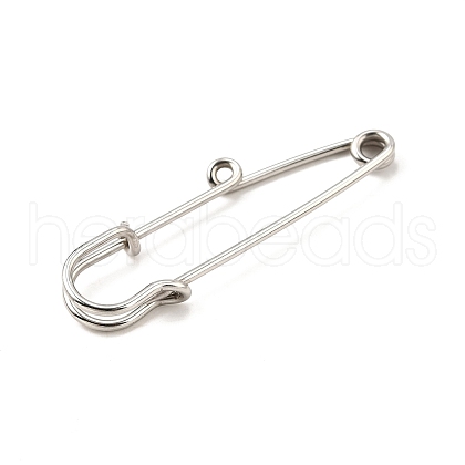 304 Stainless Steel Safety Pins Brooch Findings STAS-K252-05A-P-01-1