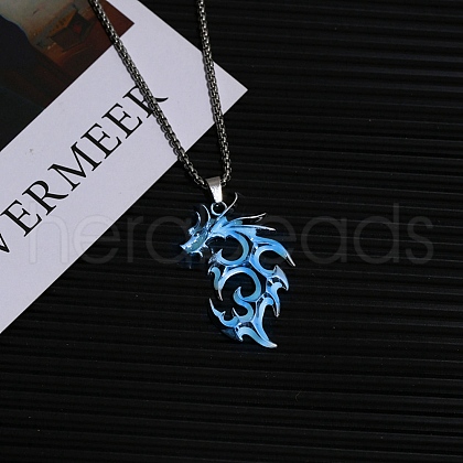 Stainless Steel Box Chain Necklaces FS-WG27931-02-1