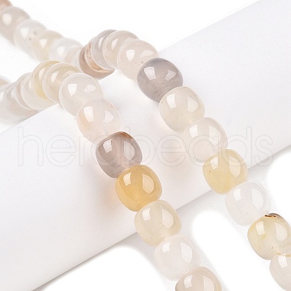 Natural White Agate Beads Strands G-T138-135-1
