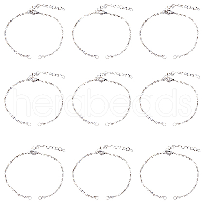 SOFPLATE 20Pcs 304 Stainless Steel Cable Chain Bracelet Making AJEW-SP0001-01-1