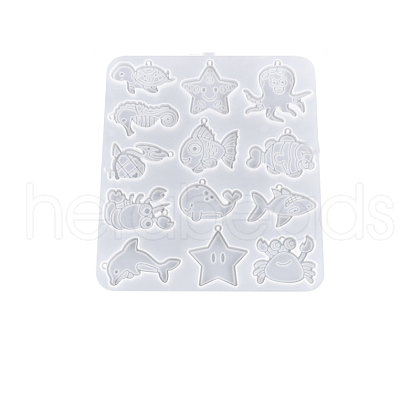 DIY Sea Animals Pendant Silicone Molds OCEA-PW0001-49A-1