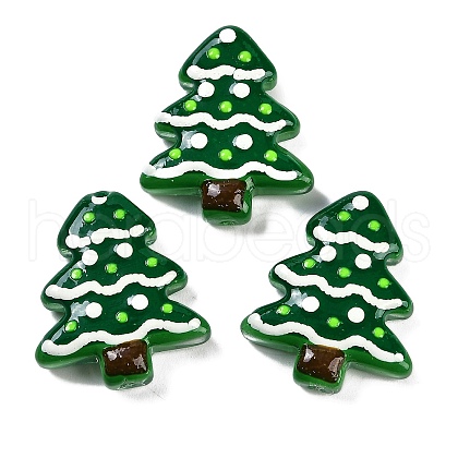 Christmas Theme Handmade Lampwork Beads LAMP-I027-07F-1