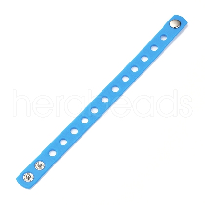 Unisex Silicone Cord Bracelets BJEW-M204-01F-1