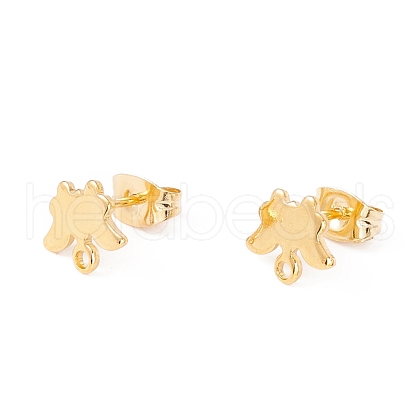 201 Stainless Steel Stud Earring Findings EJEW-A071-22G-1