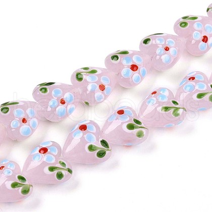 Handmade Lampwork Beads Strands LAMP-N028-02B-1