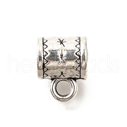 Tibetan Style Alloy Tube Bails TIBE-L008-13AS-1