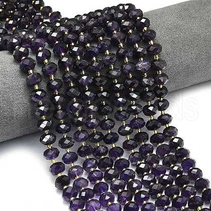 Natural Amethyst Beads Strands G-P573-A01-01-1